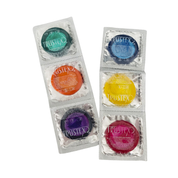 Combo de 6 Condones de Colores Trustex