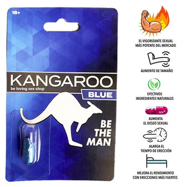 Pastilla Vigorizante Kangaroo For Him Blue