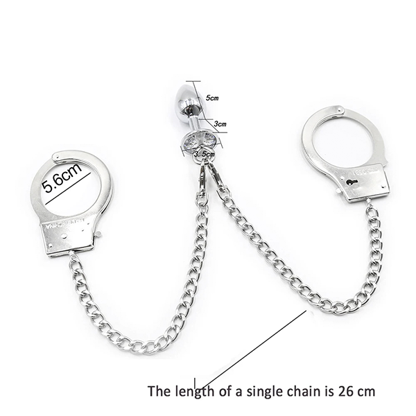 Esposas Con Plug de Metal BDSM