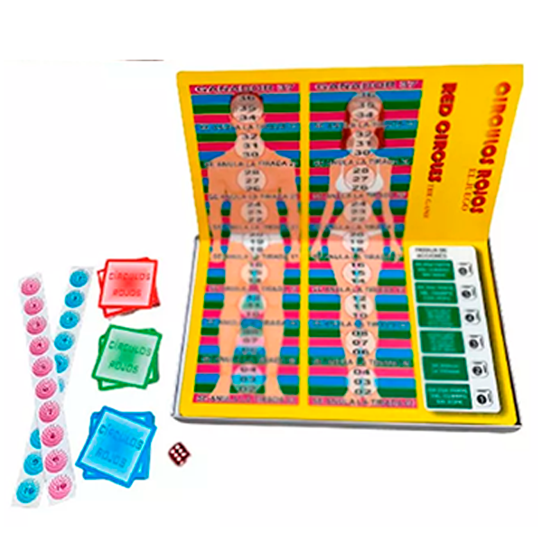 Juego de Mesa Parejas Circulos Rojos