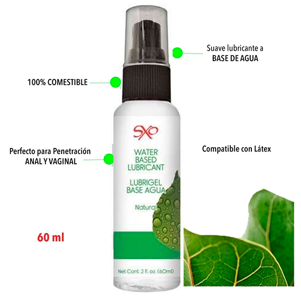 Lubricante Sxo Comestible Natural 60 Ml