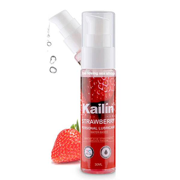 Lubricante Base Agua Sabor Fresa 30 Ml