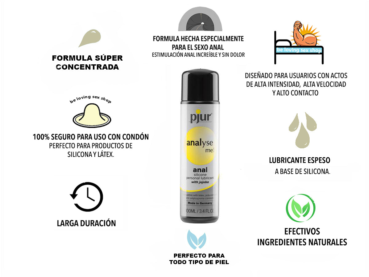 Lubricante Anal Pjur Analyse Silicona 100 Ml