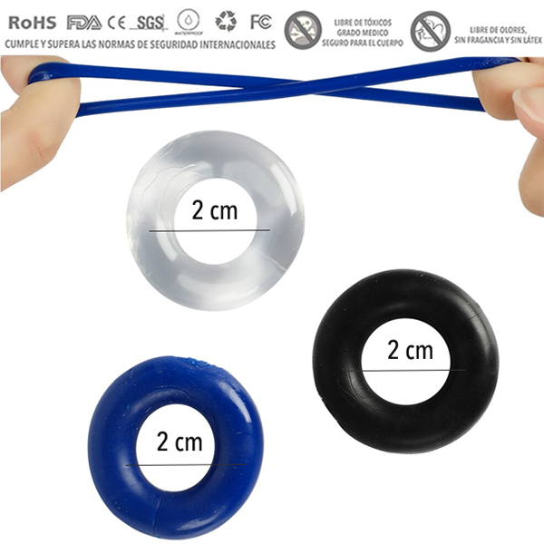 Kit 3 Anillos Para Pene varios modelos