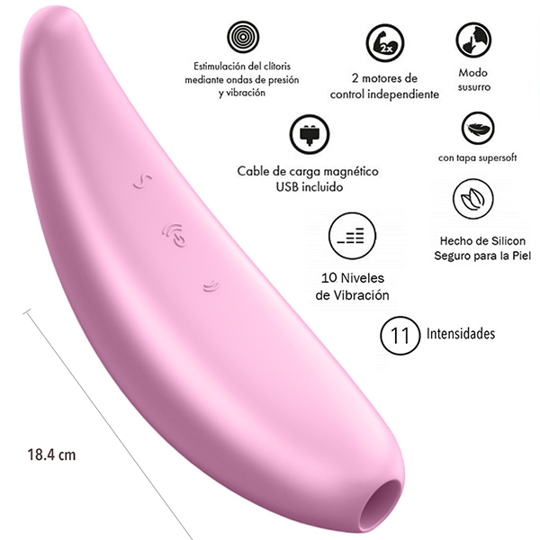 Vibrador Satisfyer Curvy 3 + Succionador