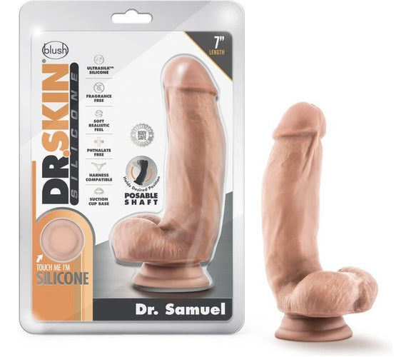 Dildo Blush Dr Skin Samuel Silicon 7 Inch