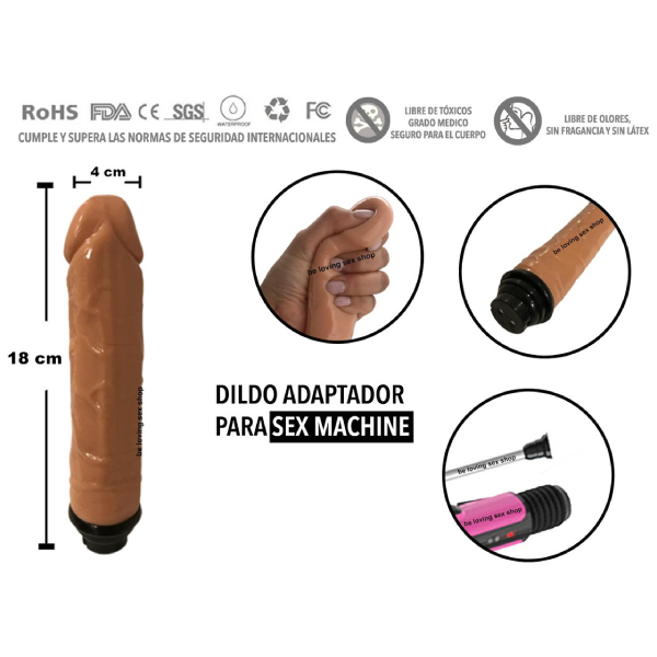 Dildo 1 Adaptador Sex Machine 2-3