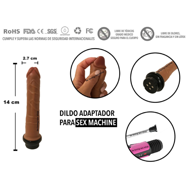 Dildo 2 Adaptador Sex Machine 2-3