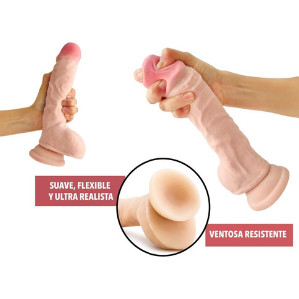 Dildo Blush Au Naturel Realista  9 Inch Sensa Feel