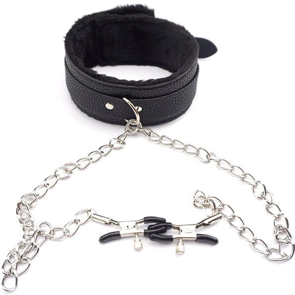 KIT Collar Con Pinzas BDSM