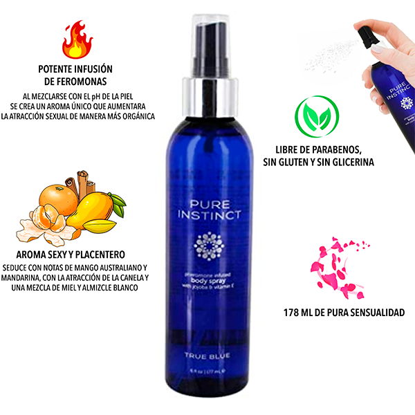 Spray Feromona True Blue Pure Instinct 178ml