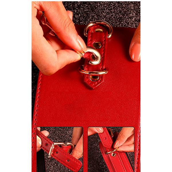 Kit Bdsm Bondage de 7 Piezas Premium Rojo