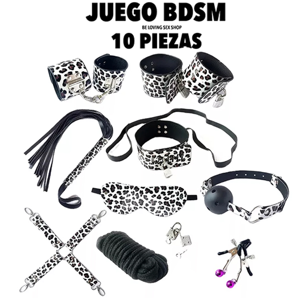 Kit Bondage de 10 Piezas Negro