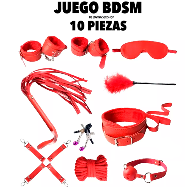 Kit Bondage de 10 Piezas Negro