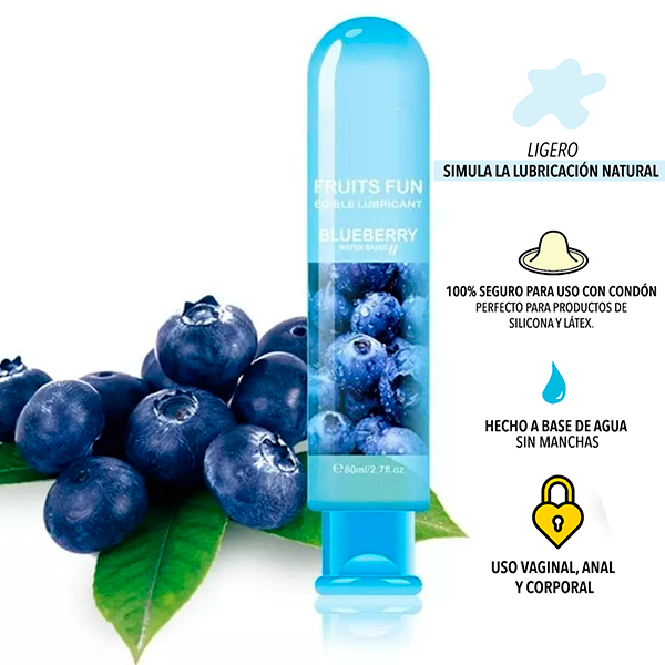 Lubricante Natural Base Agua Arandano 80 Ml