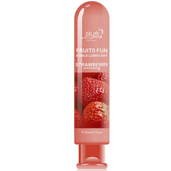 Lubricante Natural Base Agua Fresa 80 Ml