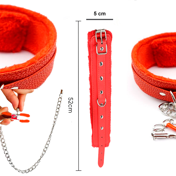 KIT Collar Con Pinzas BDSM