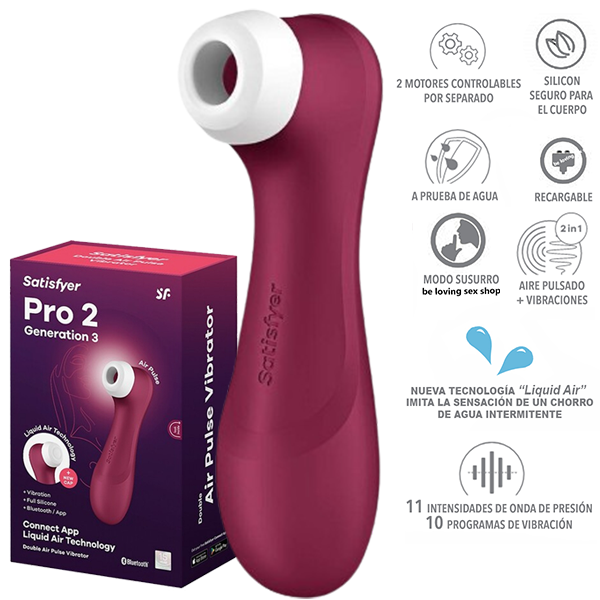 Vibrador Satisfyer Pro 2 Generación 3 Rojo
